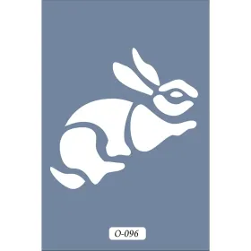 O96 10x15 O Serisi Tavşan Stencil
