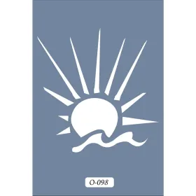 O98 10x15 O Serisi Güneş Doğuşu Stencil