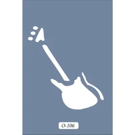 O106 10x15 O Serisi Gitar Stencil