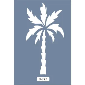 O111 10x15 O Serisi Palmiye Stencil