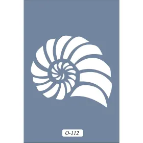 O112 10x15 O Serisi Spiral Kabuğu Stencil