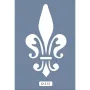 O113 10x15 O Serisi Fleur De Lis Stencil