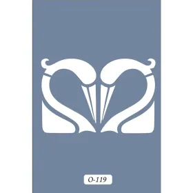 O119 10x15 O Serisi Kuğu Stencil