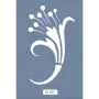 O127 10x15 O Serisi Floral Stencil