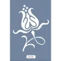O131 10x15 O Serisi Çiçek Stencil