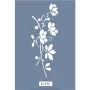 O132 10x15 O Serisi Çiçek Stencil