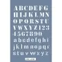 AS430 Alfabe Yazı Model A4 Stencil