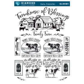 Diamond Sulu Transfer Kağıdı  SL0081 25x35cm