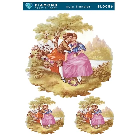 Diamond Sulu Transfer Kağıdı  SL0086 25x35cm