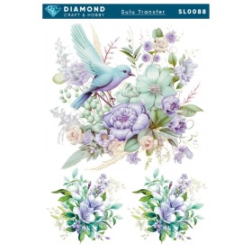 Diamond Sulu Transfer Kağıdı  SL0088 25x35cm