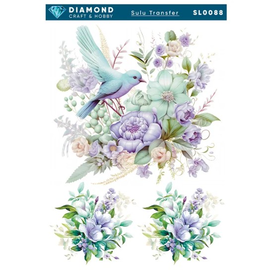 Diamond Sulu Transfer Kağıdı  SL0088 25x35cm