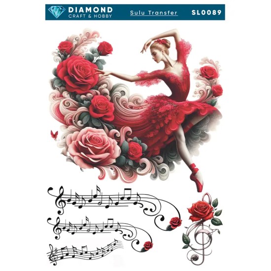 Diamond Sulu Transfer Kağıdı  SL0089 25x35cm