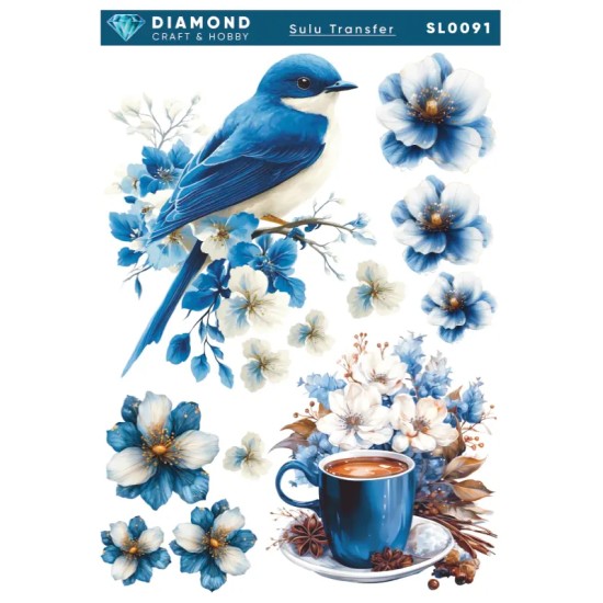 Diamond Sulu Transfer Kağıdı  SL0091 25x35cm