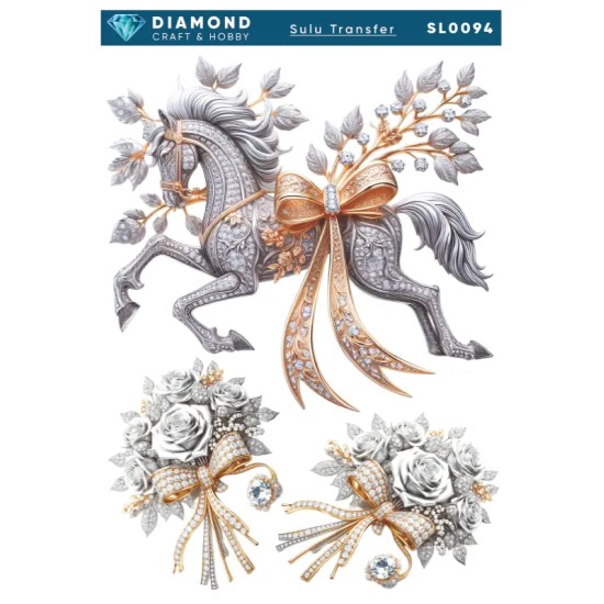 Diamond Sulu Transfer Kağıdı  SL0094 25x35cm