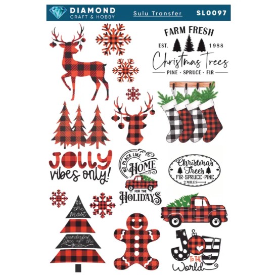 Diamond Sulu Transfer Kağıdı  SL0097 25x35cm