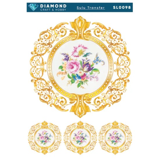 Diamond Sulu Transfer Kağıdı  SL0098 25x35cm
