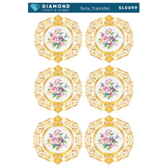 Diamond Sulu Transfer Kağıdı  SL0099 25x35cm