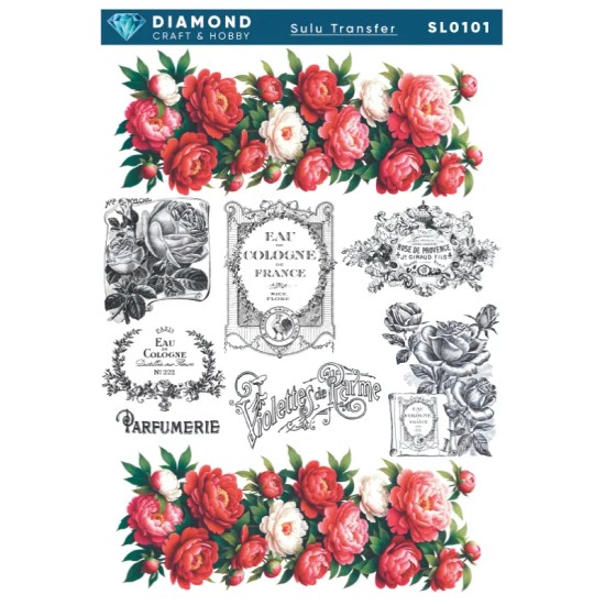 Diamond Sulu Transfer Kağıdı  SL0101 25x35cm