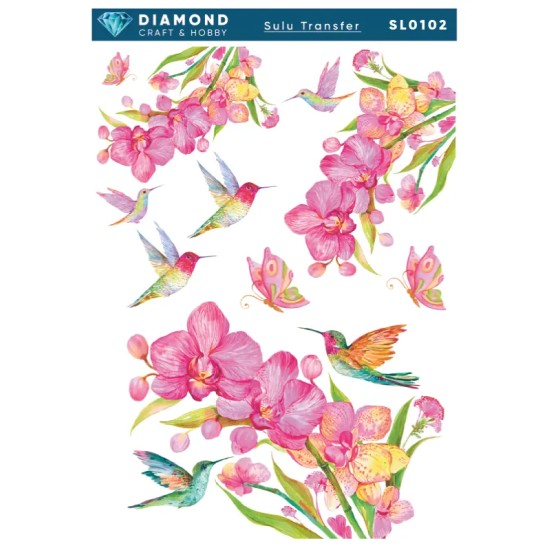 Diamond Sulu Transfer Kağıdı  SL0102 25x35cm
