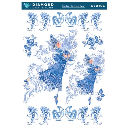 Diamond Sulu Transfer Kağıdı  SL0103 25x35cm