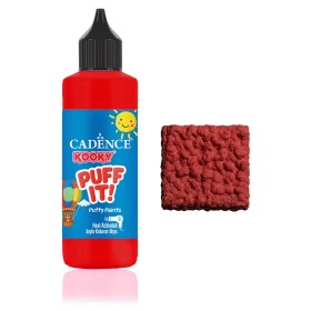 KB05 Kırmızı Kooky Puff It Kabaran Boya 90ML