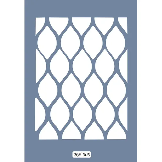 Oval Model BN08 25x35 BN Serisi Stencil
