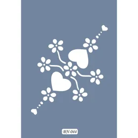 Kalp Model BN44 25x35 BN Serisi Stencil