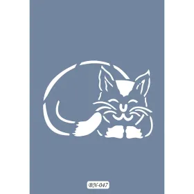 Kedi Model BN47 25x35 BN Serisi Stencil