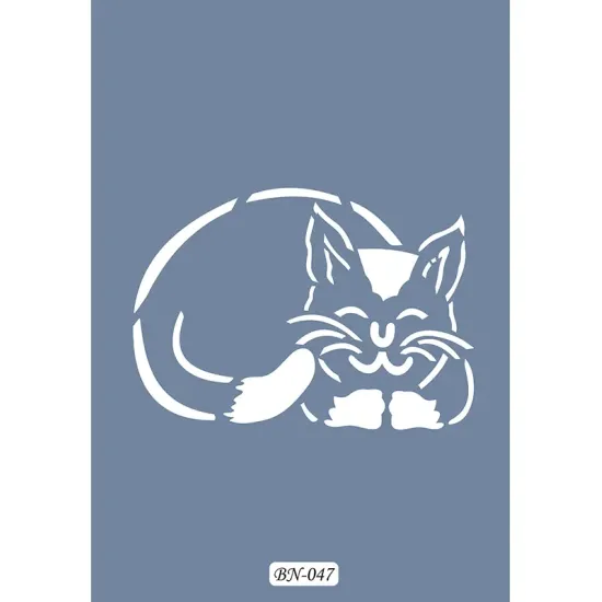 Kedi Model BN47 25x35 BN Serisi Stencil