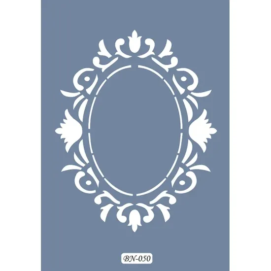 Oval Çerçeve Model BN50 25x35 BN Serisi Stencil