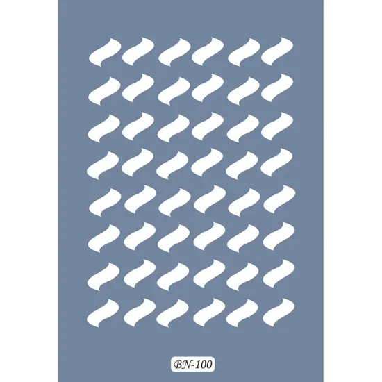 Dalgalı Çizgi Model BN100 25x35 BN Serisi Stencil