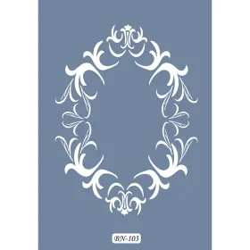 Oval Çerçeve Model BN103 25x35 BN Serisi Stencil