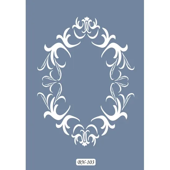 Oval Çerçeve Model BN103 25x35 BN Serisi Stencil