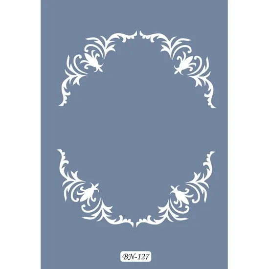 Oval Çerçeve Model BN127 25x35 BN Serisi Stencil