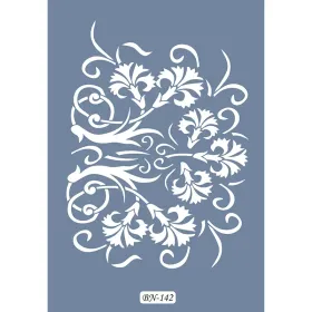 Çiçekli Göbek Model BN142 25x35 BN Serisi Stencil
