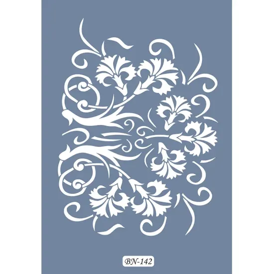 Çiçekli Göbek Model BN142 25x35 BN Serisi Stencil