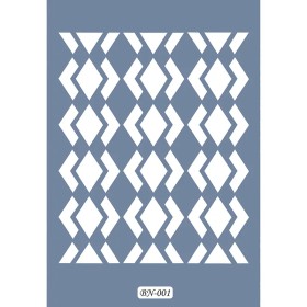 Geometrik Model BN01 25x35 BN Serisi Stencil