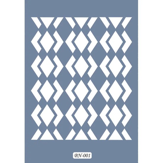 Geometrik Model BN01 25x35 BN Serisi Stencil