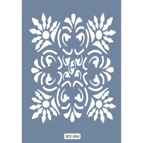 Çiçek Desen Model BN04 25x35 BN Serisi Stencil