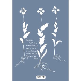 Çiçek Yazı Model BN156 25x35 BN Serisi Stencil