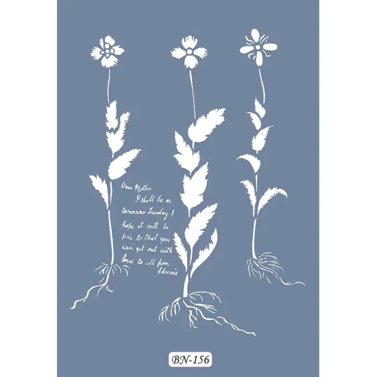 Çiçek Yazı Model BN156 25x35 BN Serisi Stencil
