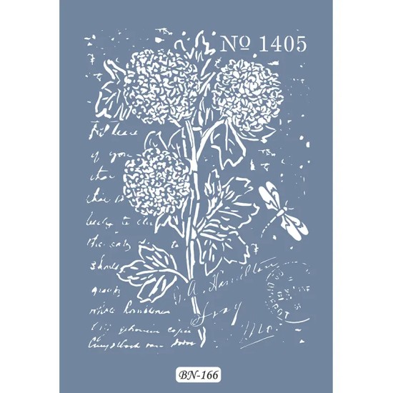 Çiçek Yazılı Model BN166 25x35 BN Serisi Stencil