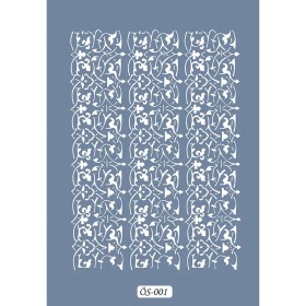 Özel01 25x35 Kalp Desen Stencil