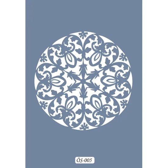 Özel05 25x35 Mandala Desen Stencil