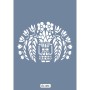 Özel06 25x35 Damask Desen Stencil