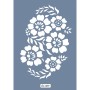 Özel09 25x35 Çiçek Desen Stencil