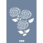 Özel13 25x35 Çiçek Desen Stencil