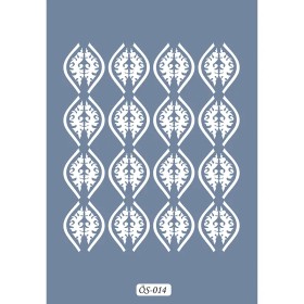 Özel14 25x35 Şerit Desen Stencil