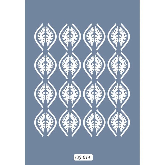 Özel14 25x35 Şerit Desen Stencil