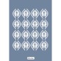 Özel14 25x35 Şerit Desen Stencil